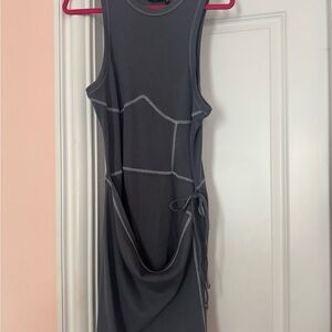 ASOS Charcoal Asymmetrical Dress